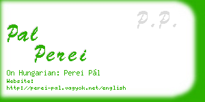 pal perei business card